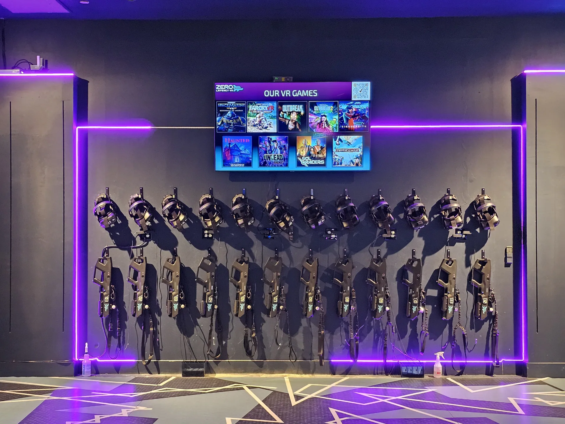 VR gear wall